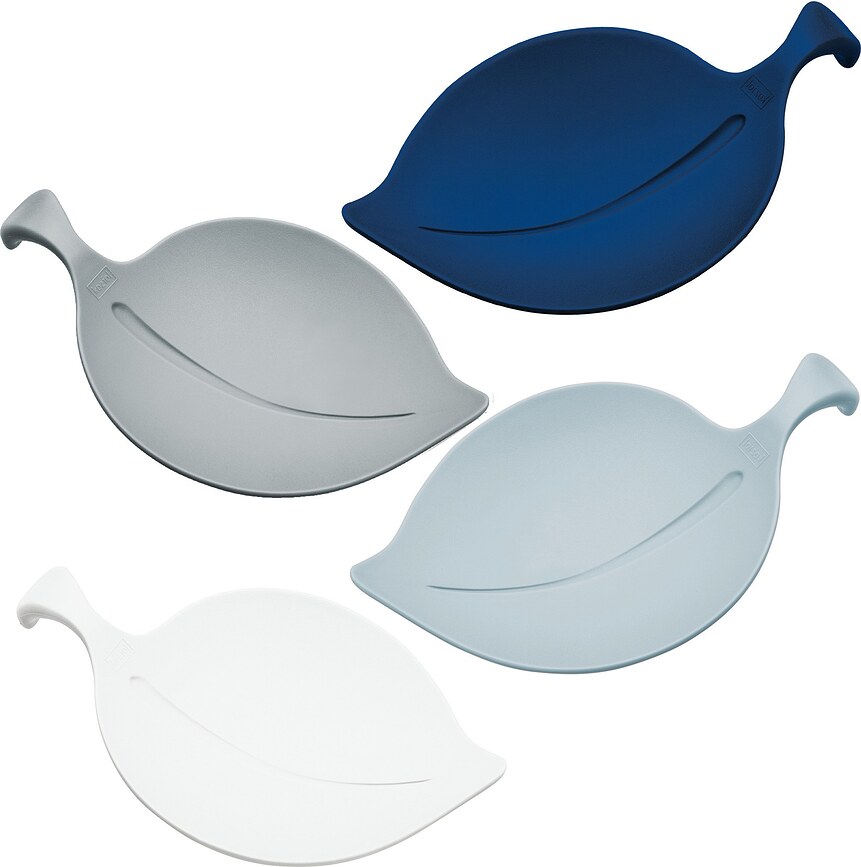 Leaf-On Assiette de service pour apéritif, Lot de 4