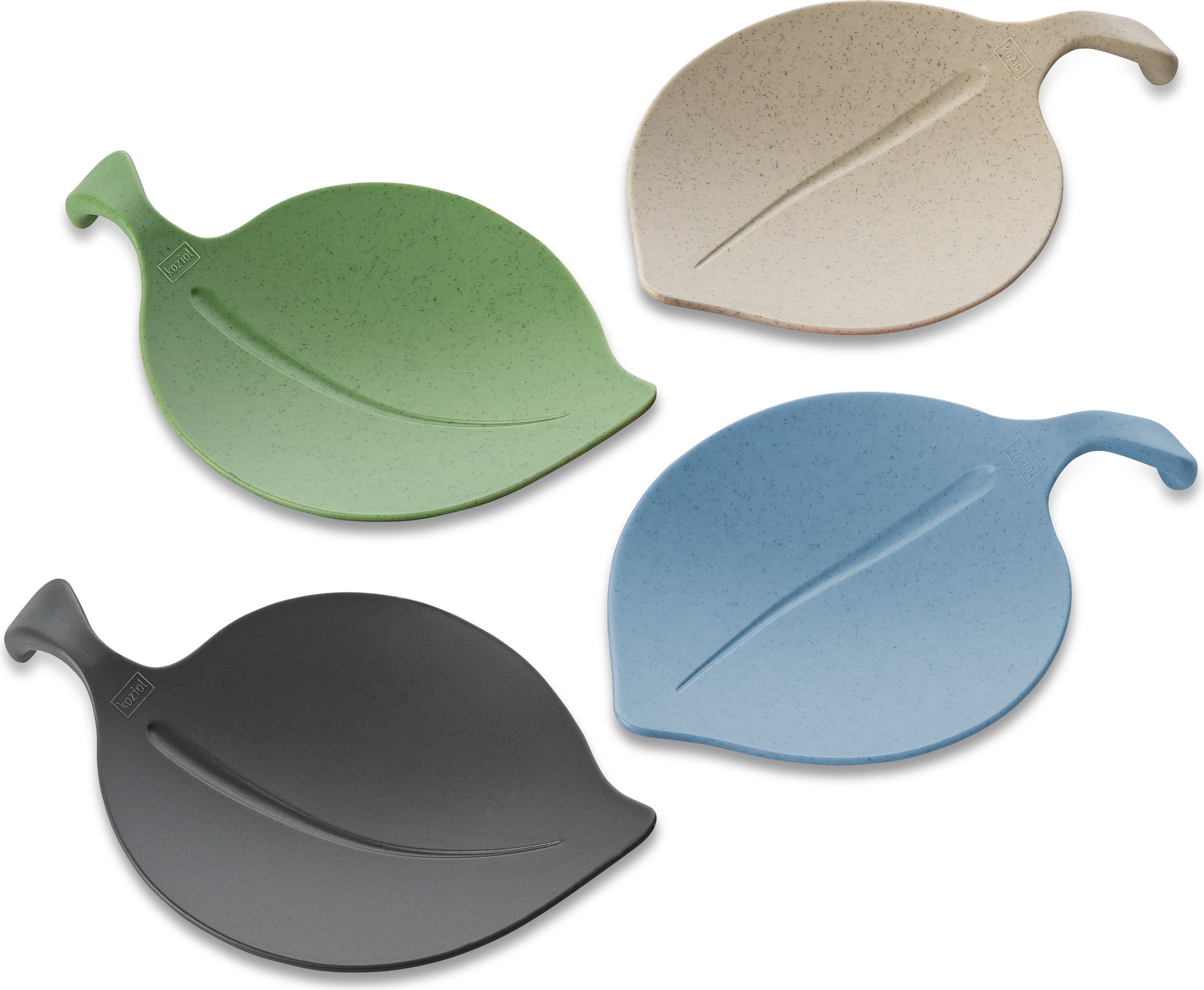 Leaf-On Snack-Schälchen Erdfarben 4 St.