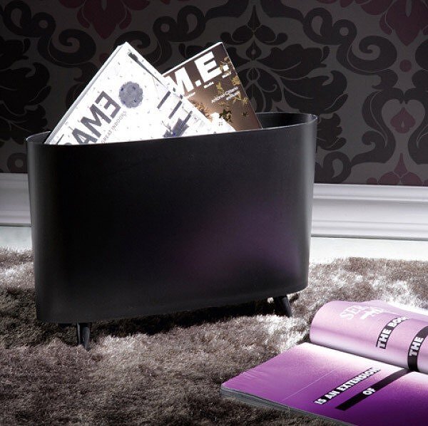 Milano Stojalo za časopise, temno sivo