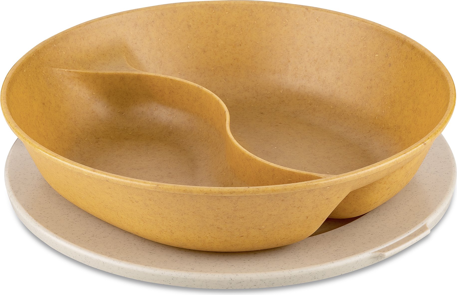 Miska Connect Separee Organic Nature w kolorze drewna z przykrywką