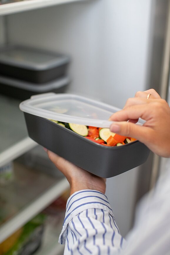 Move Organic Nature Boîte de rangement avec couvercle, 1,4 l