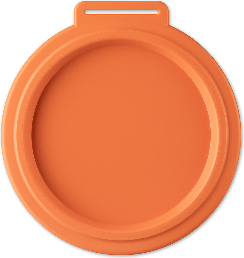 Nora Boîte avec couvercle, 700 ml, à rayures rose et orange