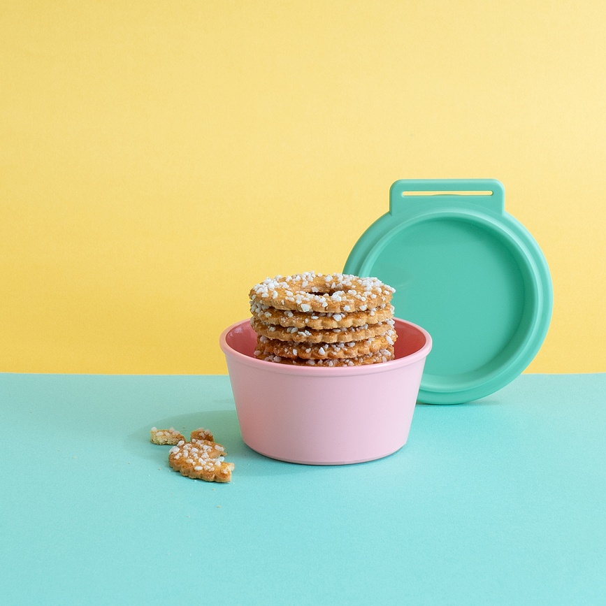 Nora Δοχείο λουλουδάτο με καπάκι, 250 ml, ροζ