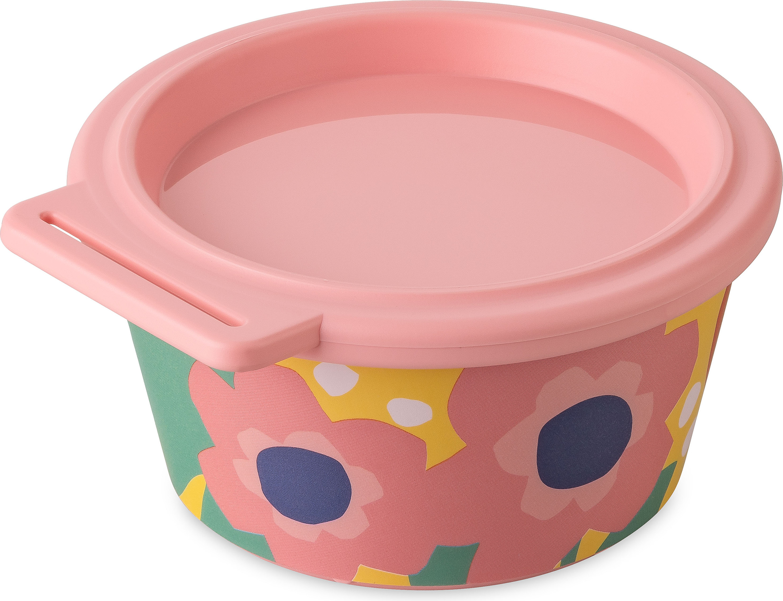 Nora Küchenbehälter 250 ml mit Blumenmuster rosa mit Deckel