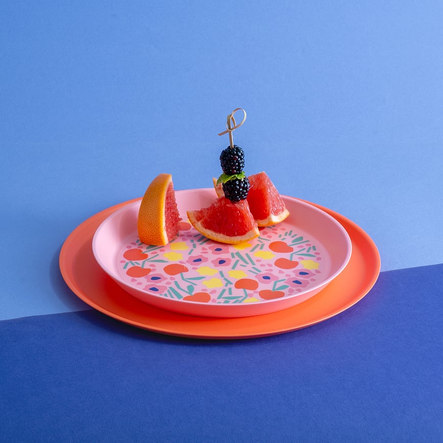 Nora Tanjur za doručak cvjetni ružičasti 20,5 cm