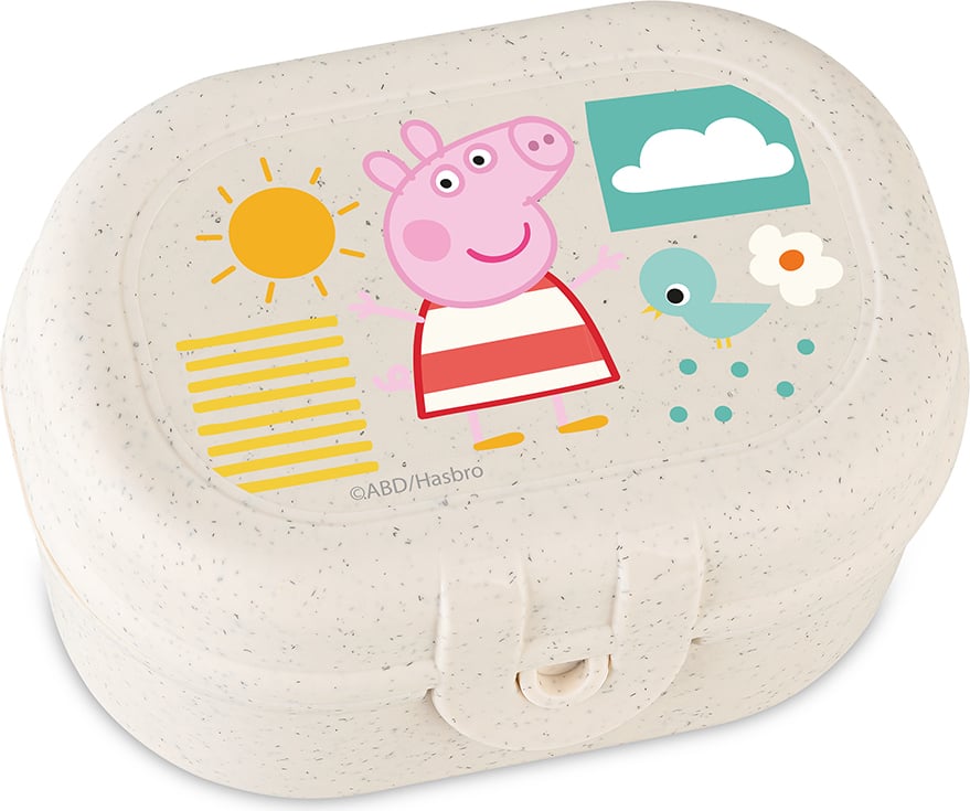 Pascal Baby-Lunchbox mini Peppa Pig sandfarbig