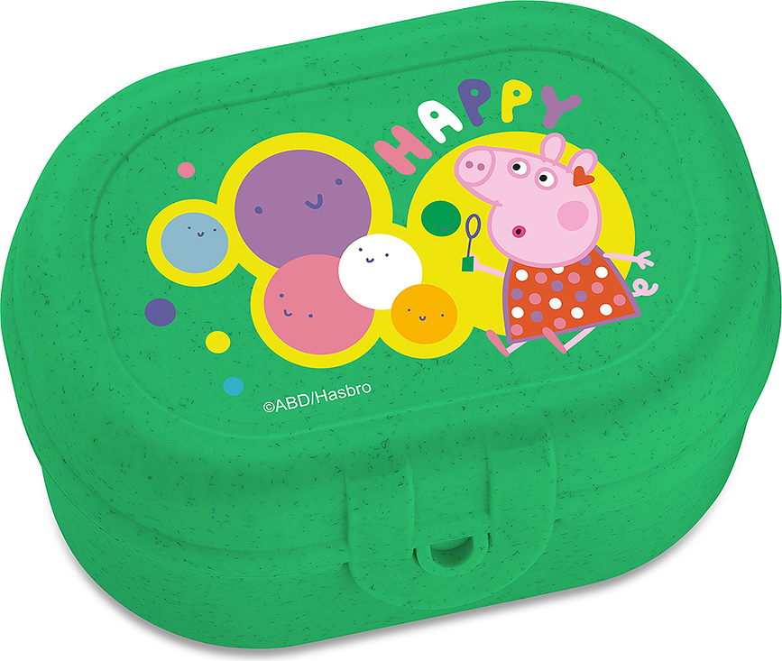 Pascal Boîte à Déjeuner mini pour enfant, verte, motif Peppa Pig
