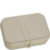 Pascal Organic Lunchbox piaskowy L z przegródką