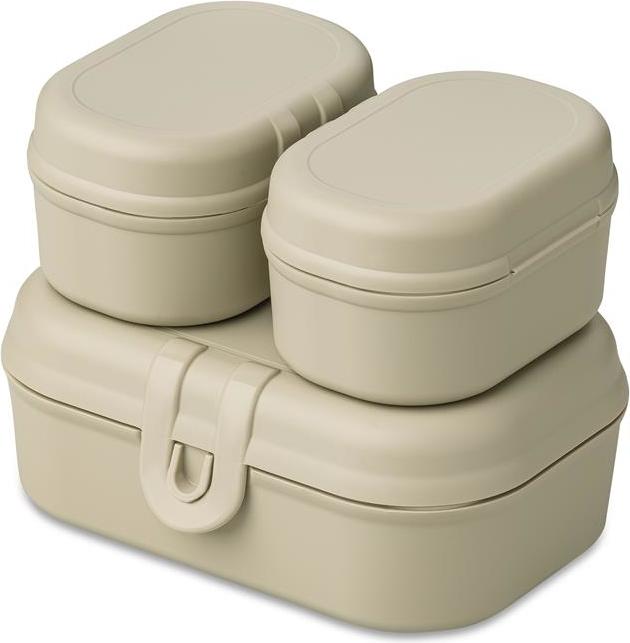 Pascal Ready Organic Lunchboxen mini sandfarbig 3 El.