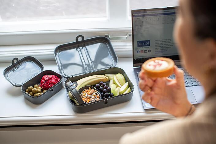 Pascal Ready Organic Lunchboxy ze sztućcami 4 el.