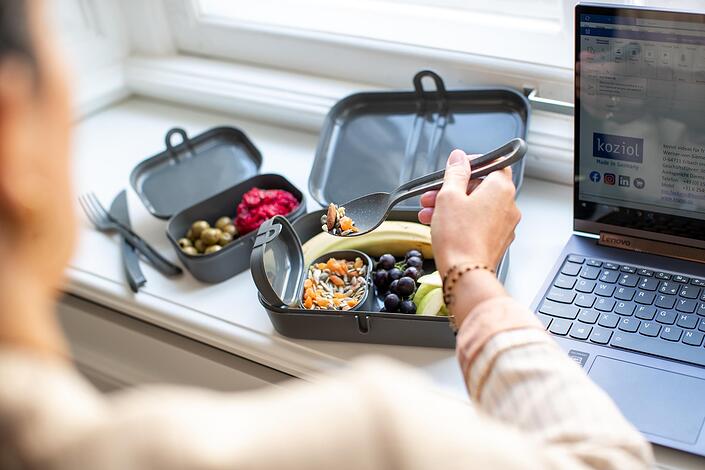 Pascal Ready Organic Lunchboxy ze sztućcami 4 el.