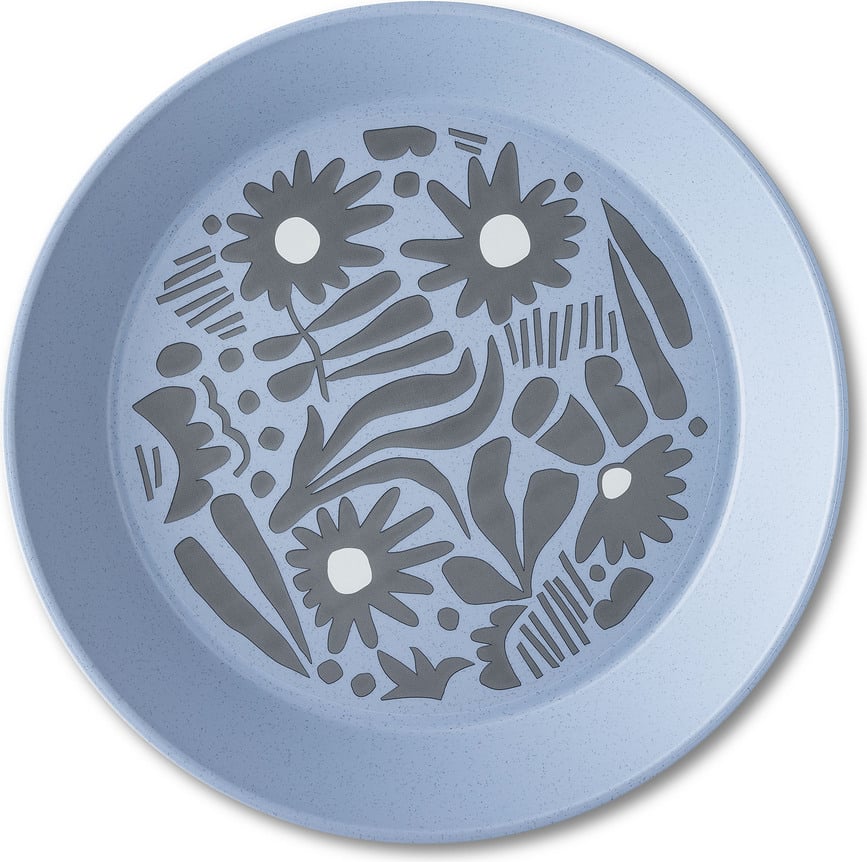 Plato Blomster Plate Bloom 24 cm, azul