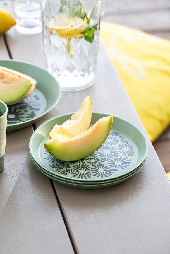 Plato Blomster Plate Daisy 20,5 cm, azul