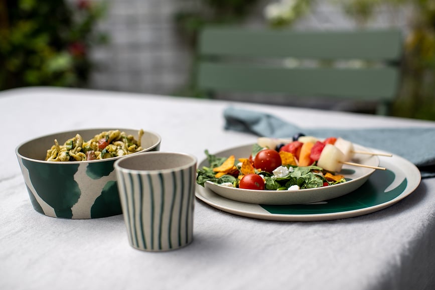 Plato de desayuno Connect Nature Monstera, 20,5 cm