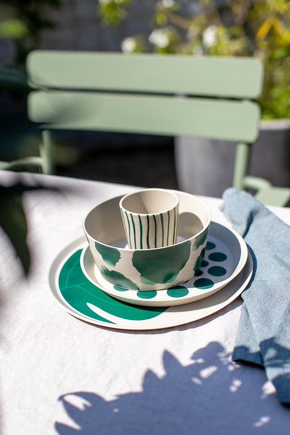 Plato de desayuno Connect Nature Monstera, 20,5 cm