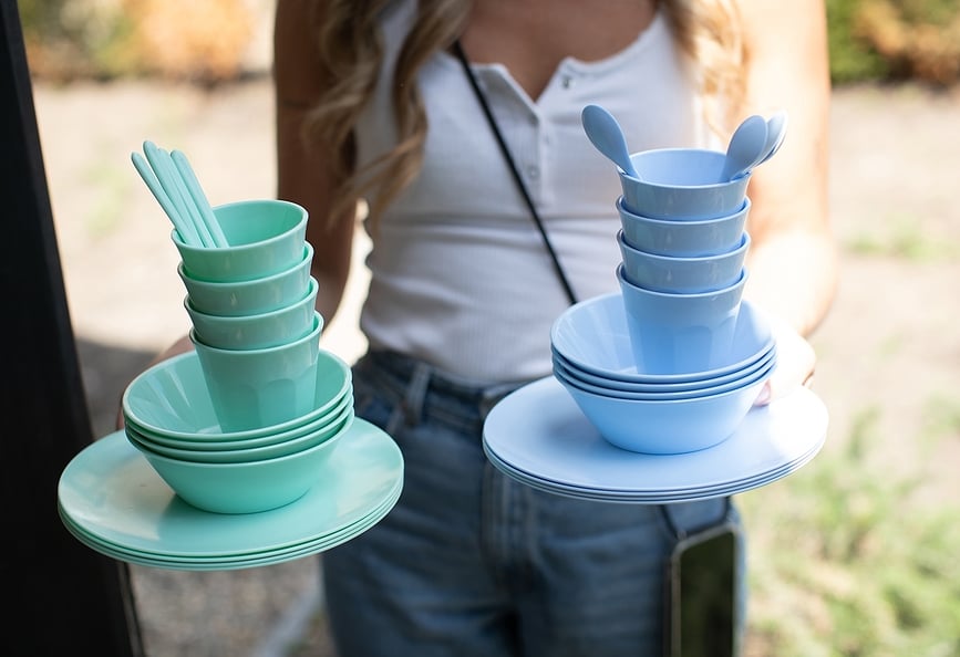 Plato de Desayuno Nora S, verde pastel