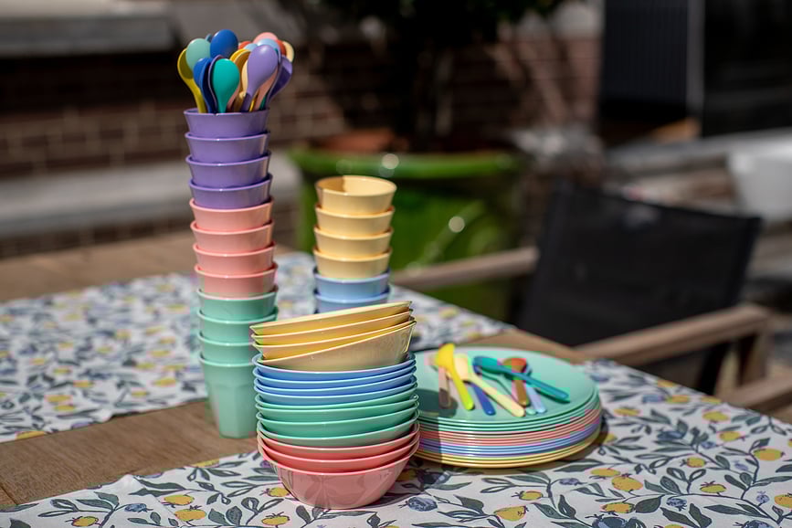 Plato de Desayuno Nora S, verde pastel