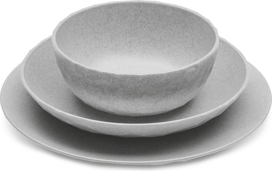 Plato Hondo Club Organic, azul celeste