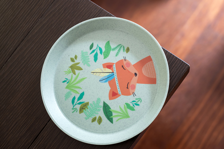 Plato infantil Connect Organic Africa, 20,5 cm