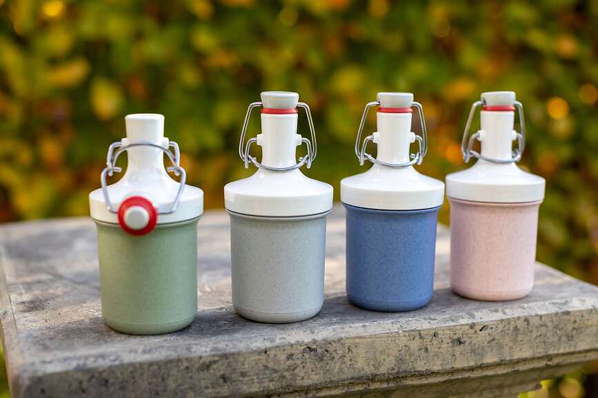 Plopp To Go Mini Organic Steklenica za vodo, 200 ml, rdeča