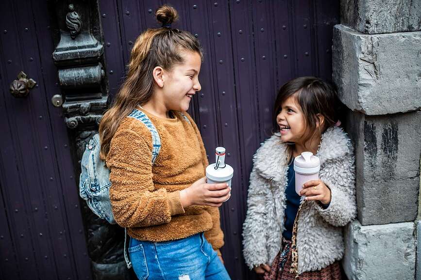 Plopp To Go Mini Organic Steklenica za vodo, 200 ml, rdeča