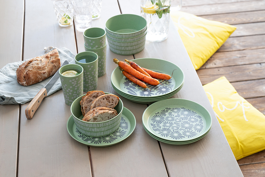 Service de table Blomster bleu 16 pièces