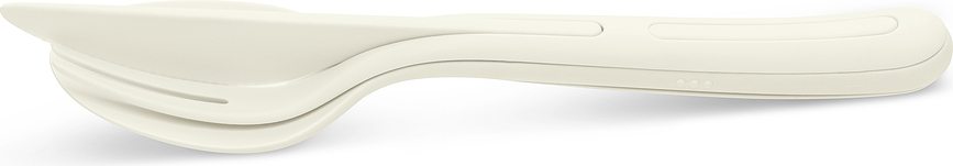 Set de cubiertos Klikk, blanco, 3 piezas