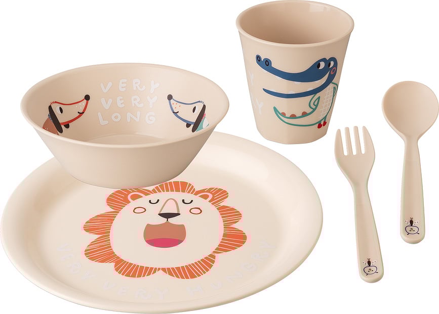 Set de Mesa Infantil Very very at home, beige, Set de 5 piezas