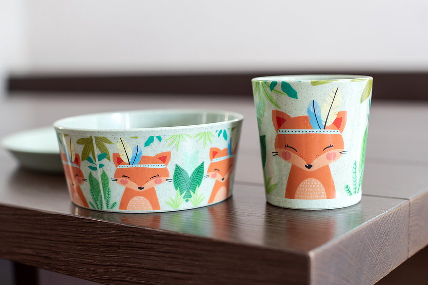 Set de Vajilla Infantil Connect Organic Harry, Set de 3 piezas