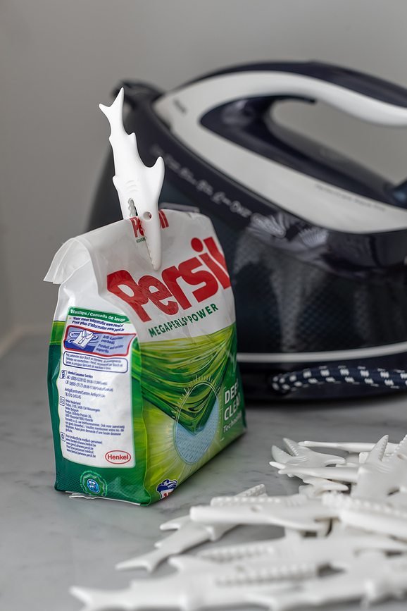 Sharky Recycled Kvačice za Vrećice sive i bež 20 kom.