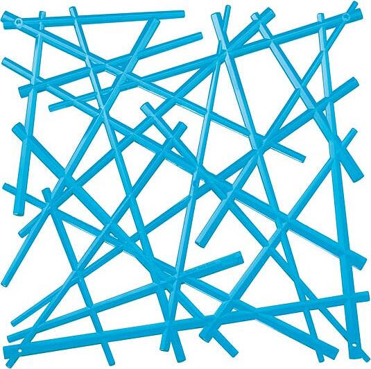 Stixx Panneau Décoratif, bleu intense, transparent