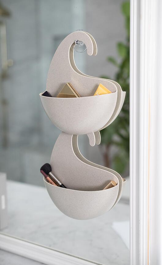 Surf Recycled Étagère pour salle de bain M, blanche