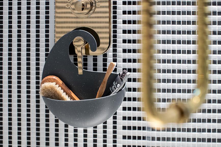 Surf Recycled Étagère pour salle de bain M, blanche