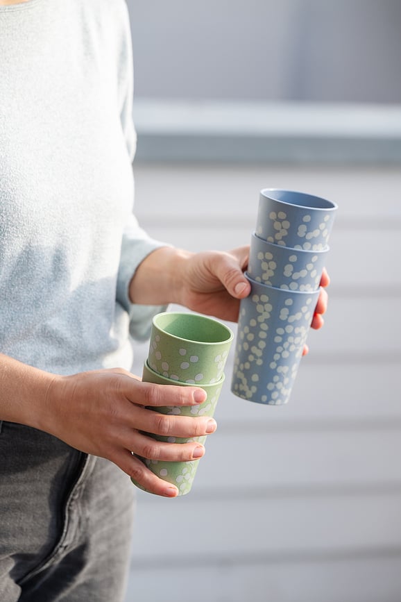 Tasse Blomster Cup 350 ml, bleue