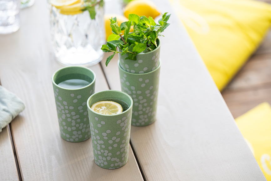 Tasse Blomster Cup 350 ml, bleue