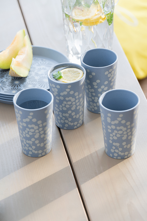 Tasse Blomster Cup 350 ml, bleue
