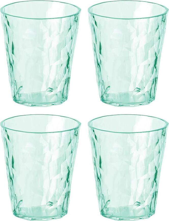 Tasses Club No. 1 250 ml, jade transparent, lot de 4