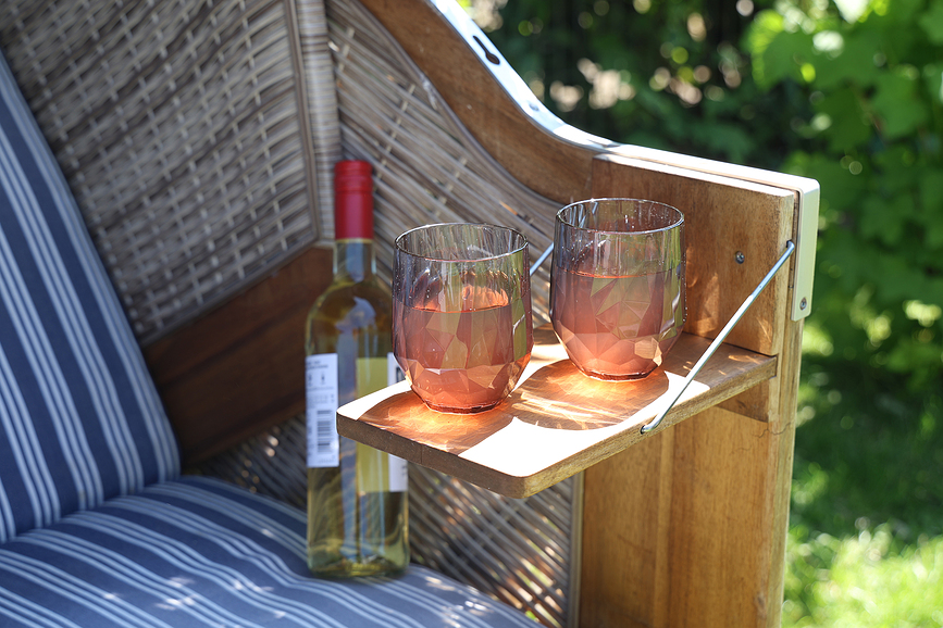 Tasses Club No. 23 200 ml, rose transparent, lot de 2