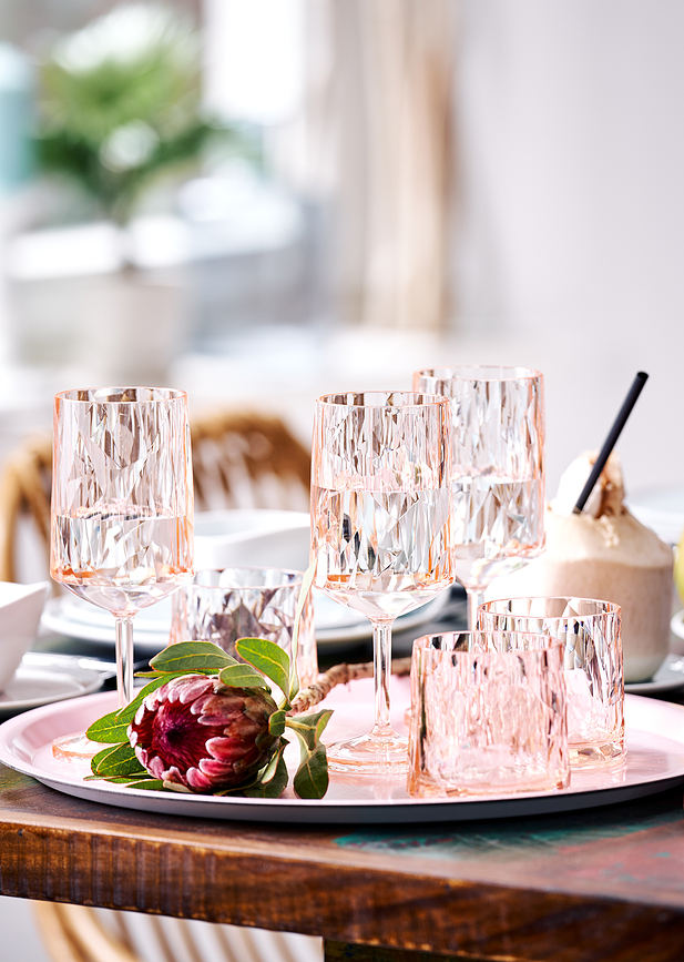 Tasses Club No. 24 300 ml, gris transparent, lot de 2