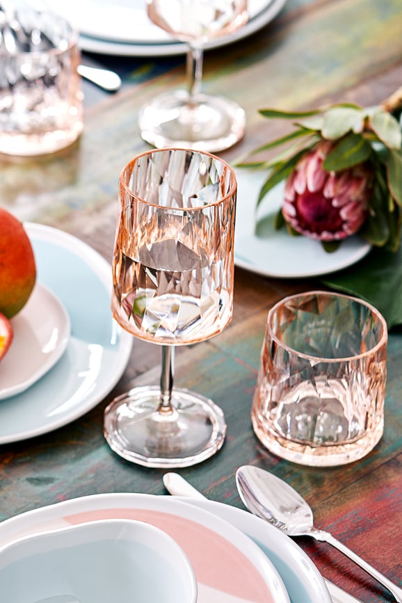 Tasses Club No. 24 300 ml, gris transparent, lot de 2