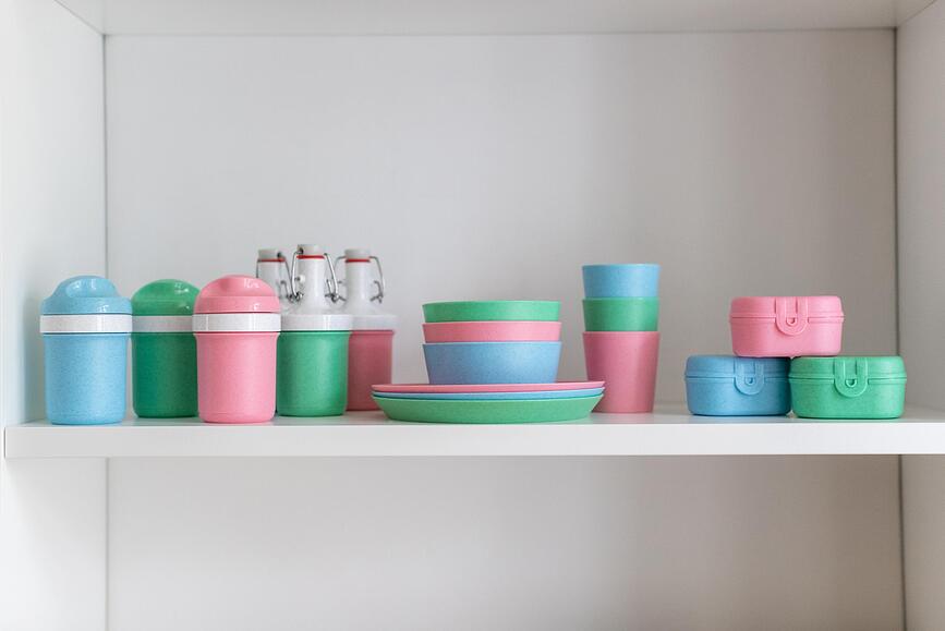 Taza infantil Connect Organic Nature, 190 ml, motivo manzana verde