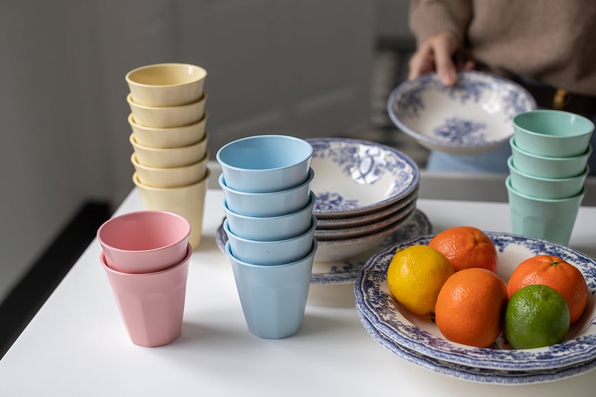 Taza Nora S, azul pastel