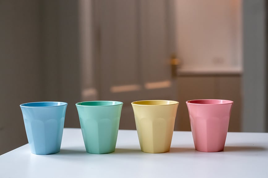 Taza Nora S, azul pastel