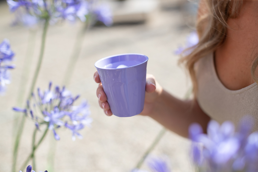 Taza Nora S, azul pastel