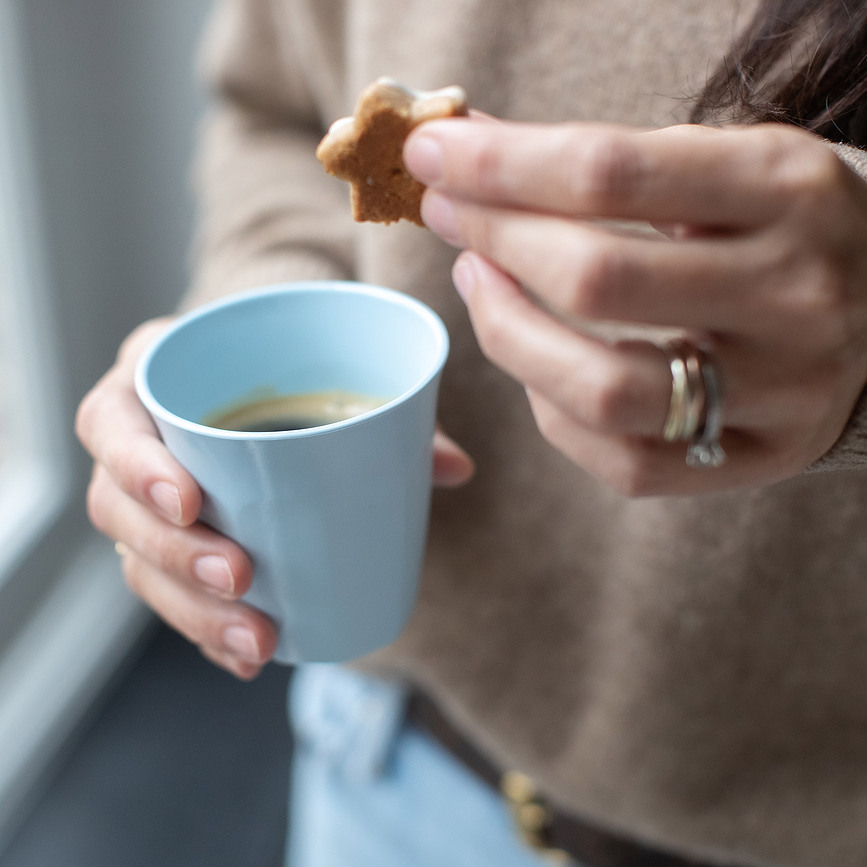 Taza Nora S, azul pastel