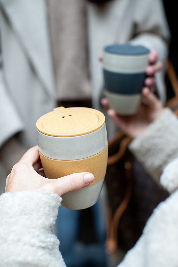 Taza térmica Aroma To Go 2.0 Organic Nature, 400 ml, celeste