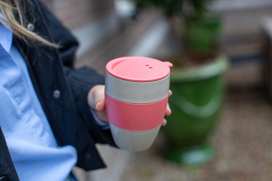 Taza térmica Aroma To Go 2.0 Organic Nature, 400 ml, celeste