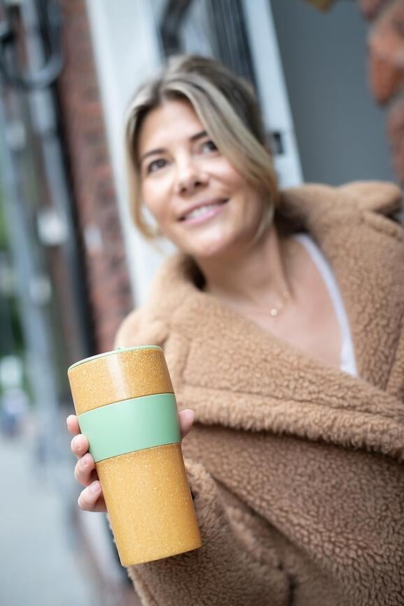 Vaso Térmico Aroma To Go Organic Nature, XL, color arena