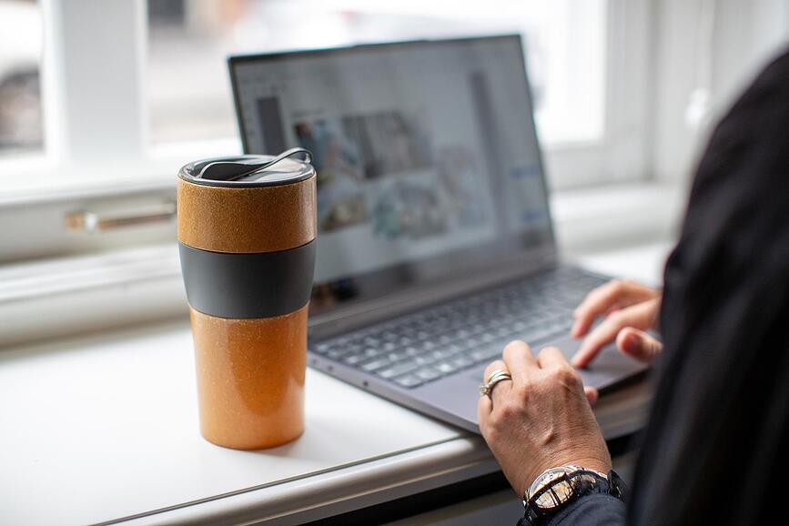 Vaso Térmico Aroma To Go Organic Nature, XL, color arena