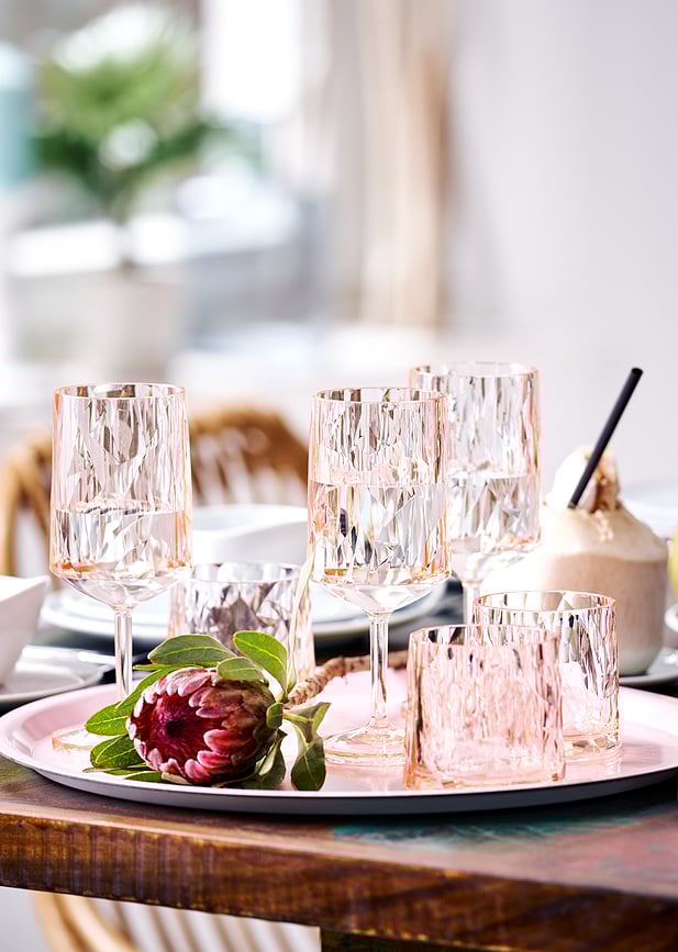 Tazas Club No. 24 300 ml, gris transparente, 2 unidades